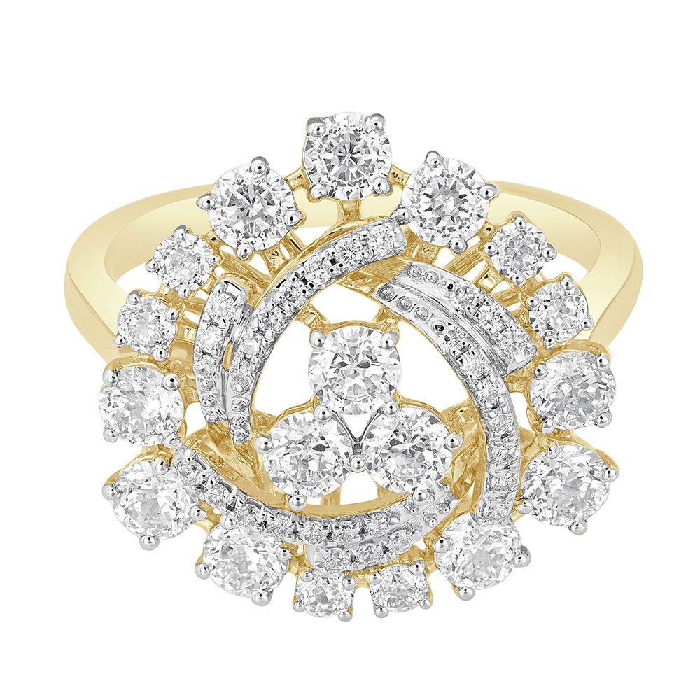 Resplendent Crown Star Finger Ring-Rings-ORG23072-M300RHB