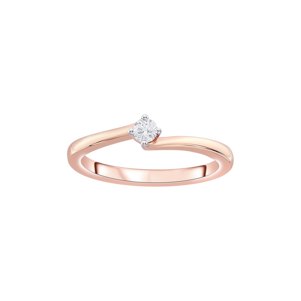 Delicate Diamond Solitaire Ring For Women-Rings-ORG23082