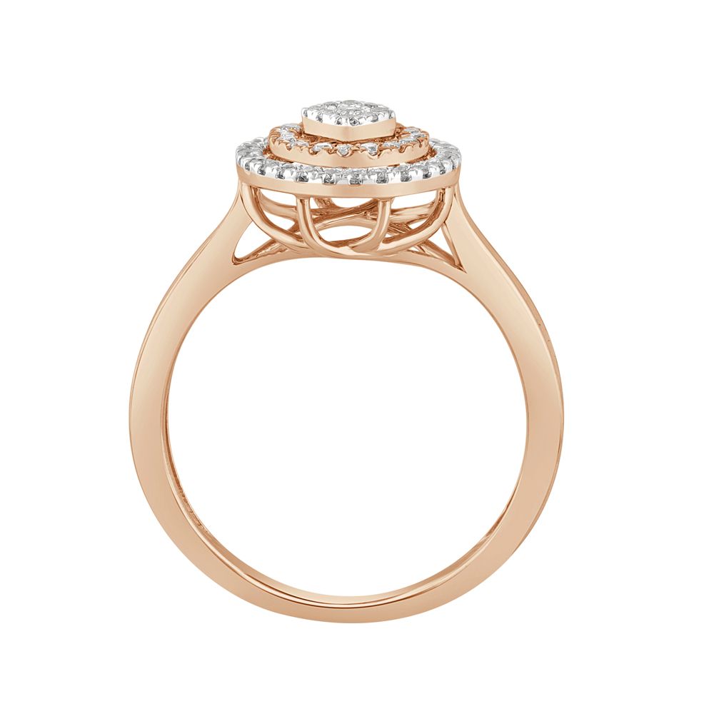 Classic Diamond and Rose Gold Finger Ring-Fathers day-ORG23E15