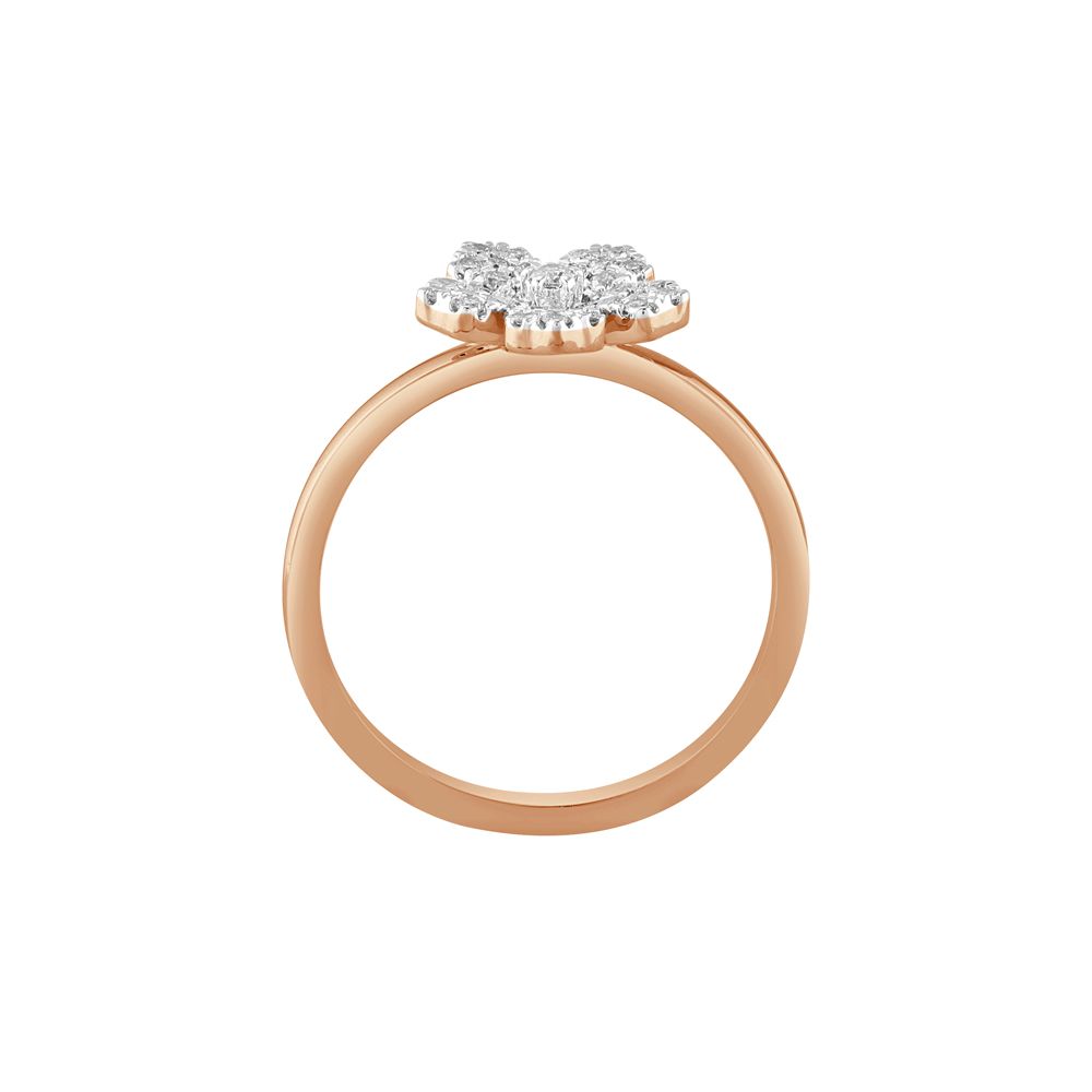 Charming Floral Diamond Finger Ring-Fathers day-ORG23E23