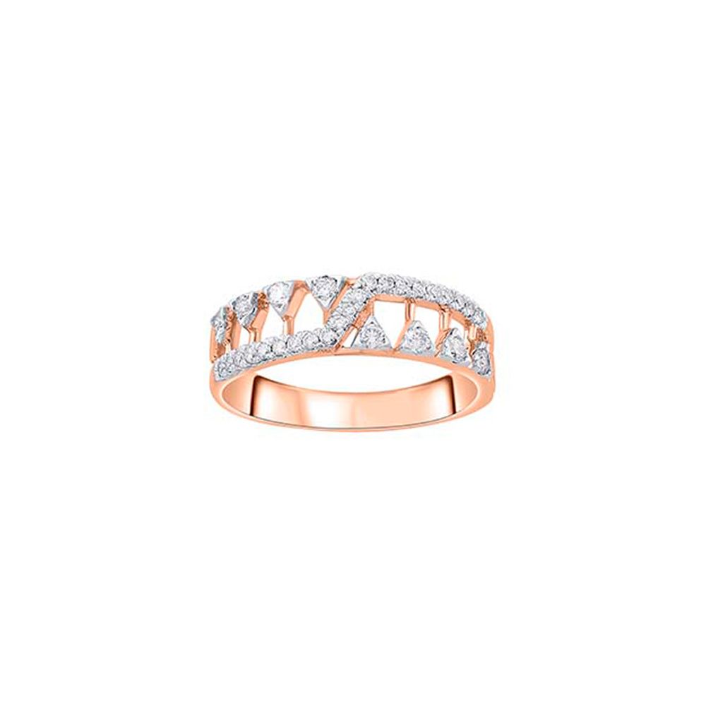 Stunning Geometric Diamond Ring-Rings-ORG23K09