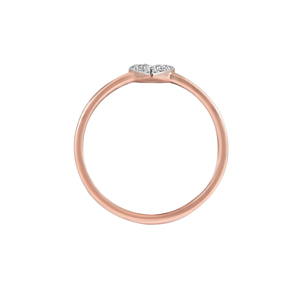 Radiant Diamond Rose Gold Ring-Rings-ORG23K15