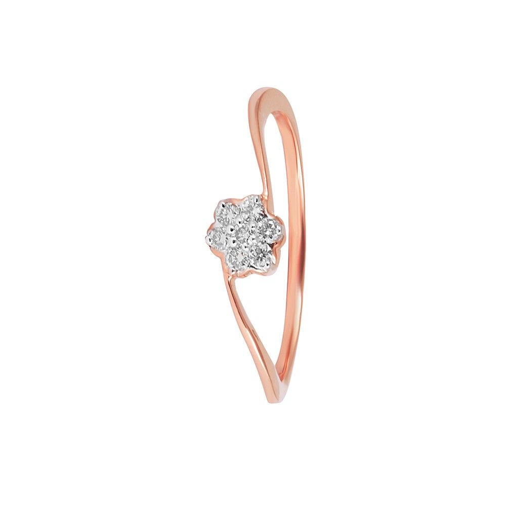 Resplendent Diamond Rose Gold Ring-Rings-ORG23K18