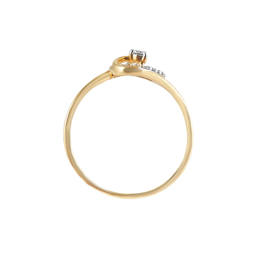 Sophisticated Diamond Yellow Gold Ring-Rings-ORG23K20