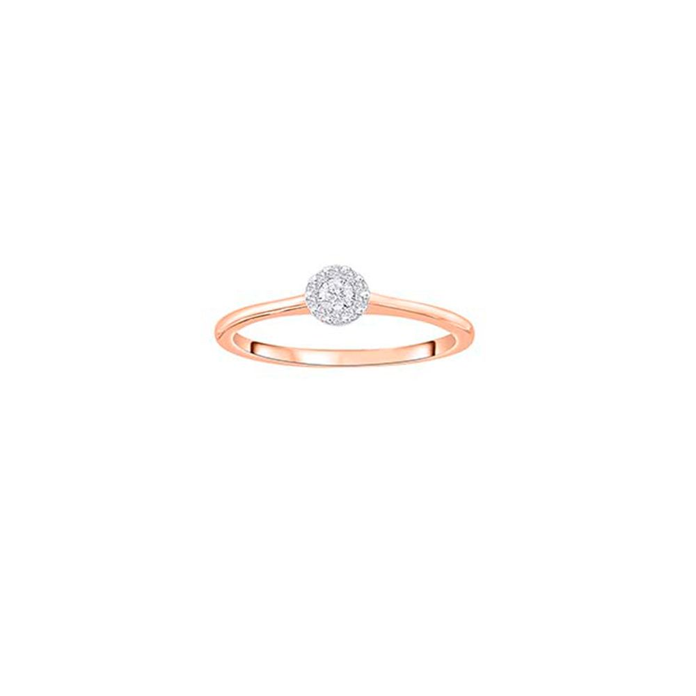 Classic Clusted Diamond Ring-Rings-ORG23K21