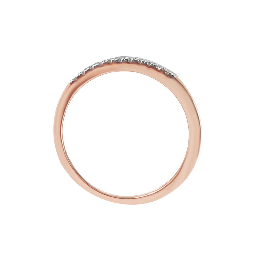 Shimmering Diamond Rose Gold Ring-Rings-ORG23K25