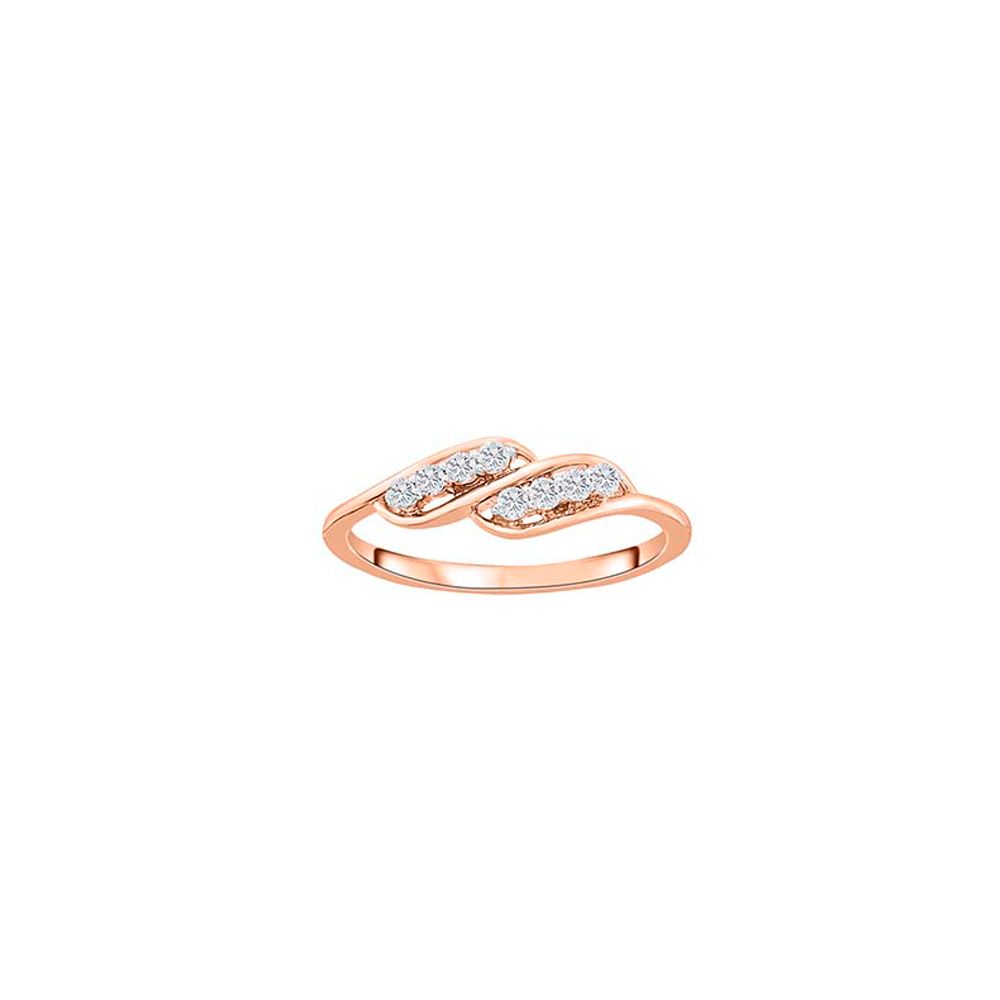 Brilliant Swirl Pattern Diamond Ring-Rings-ORG23K39