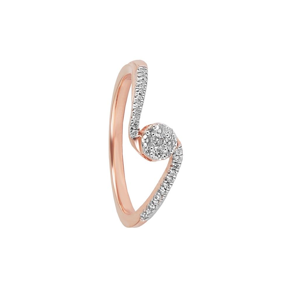 Majestic Diamond Rose Gold Ring-Rings-ORG23K41