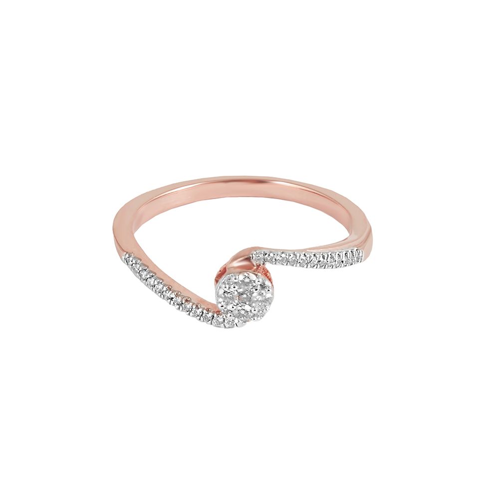 Majestic Diamond Rose Gold Ring-Rings-ORG23K41