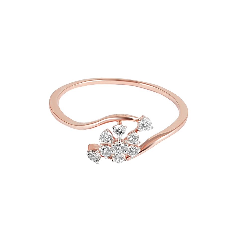 Enchanting Flora Diamond Rose Gold Ring-Rings-ORG23K44