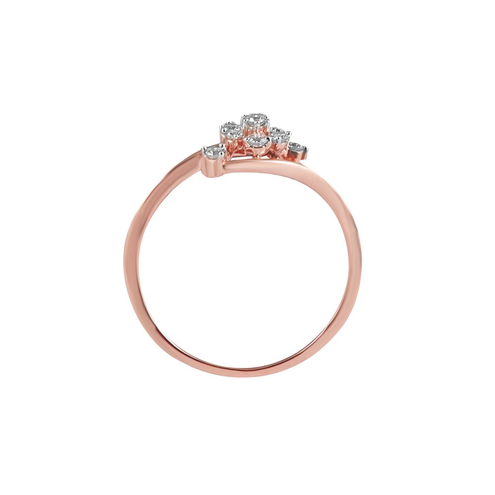 Enchanting Flora Diamond Rose Gold Ring-Rings-ORG23K44