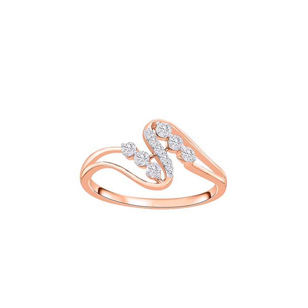 Celestial Swirl Pattern Diamond Ring-Rings-ORG23K48
