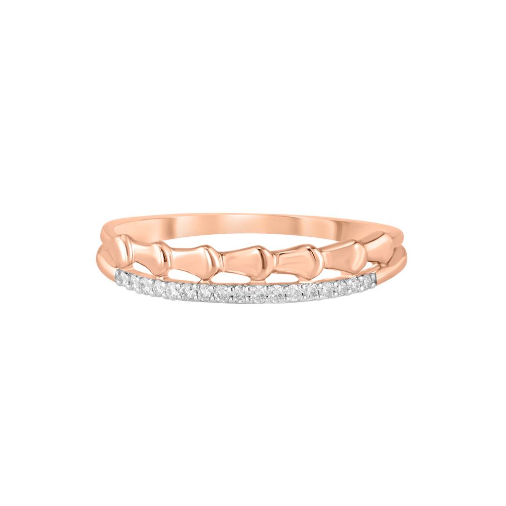 Delicate Geometric Ring in 14Kt Rose Gold-Rings-ORG23K52
