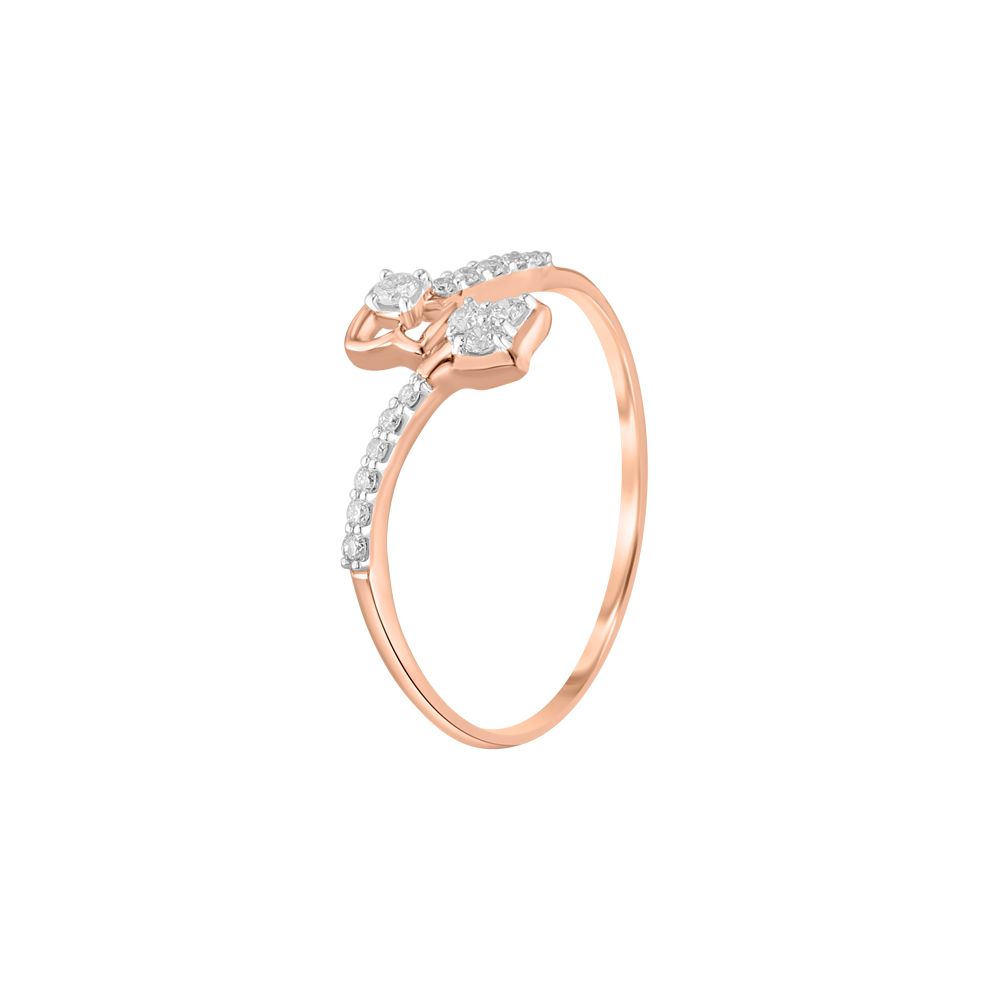 Mesmerising Diamond Finge Ring-Rings-ORG23K58