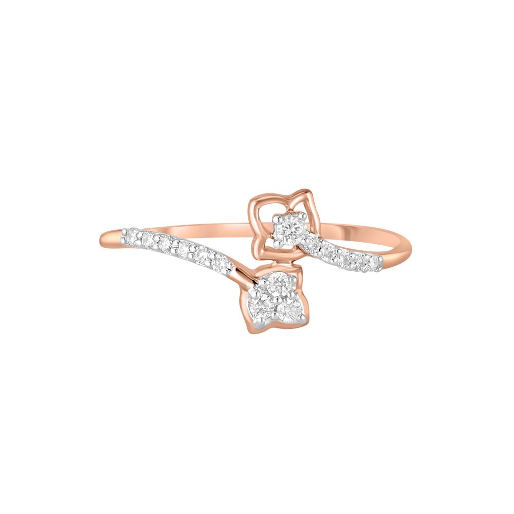 Mesmerising Diamond Finge Ring-Rings-ORG23K58