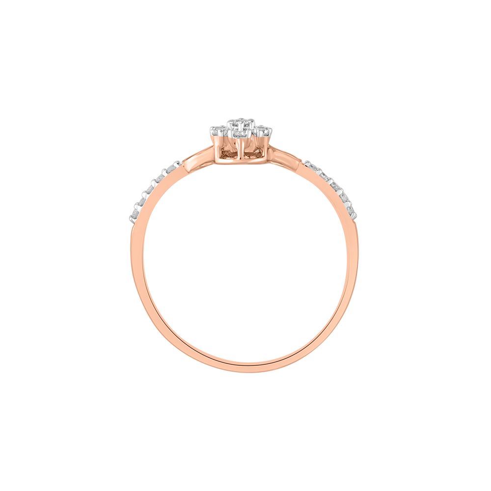 Pretty Floral Diamond Finger Ring-Rings-ORG23K59