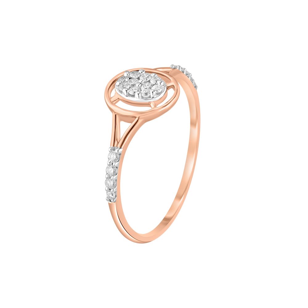 Clustered Diamond Finger Ring-Rings-ORG23K60