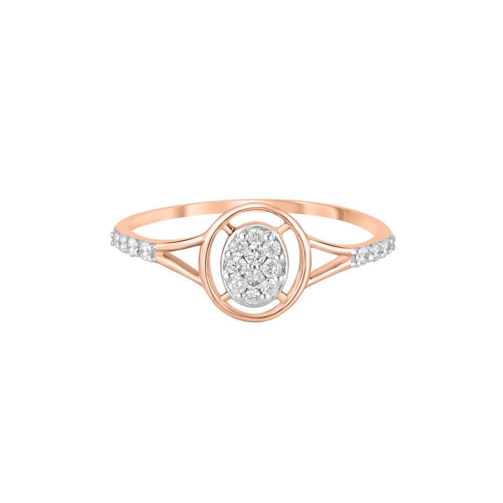 Clustered Diamond Finger Ring-Rings-ORG23K60