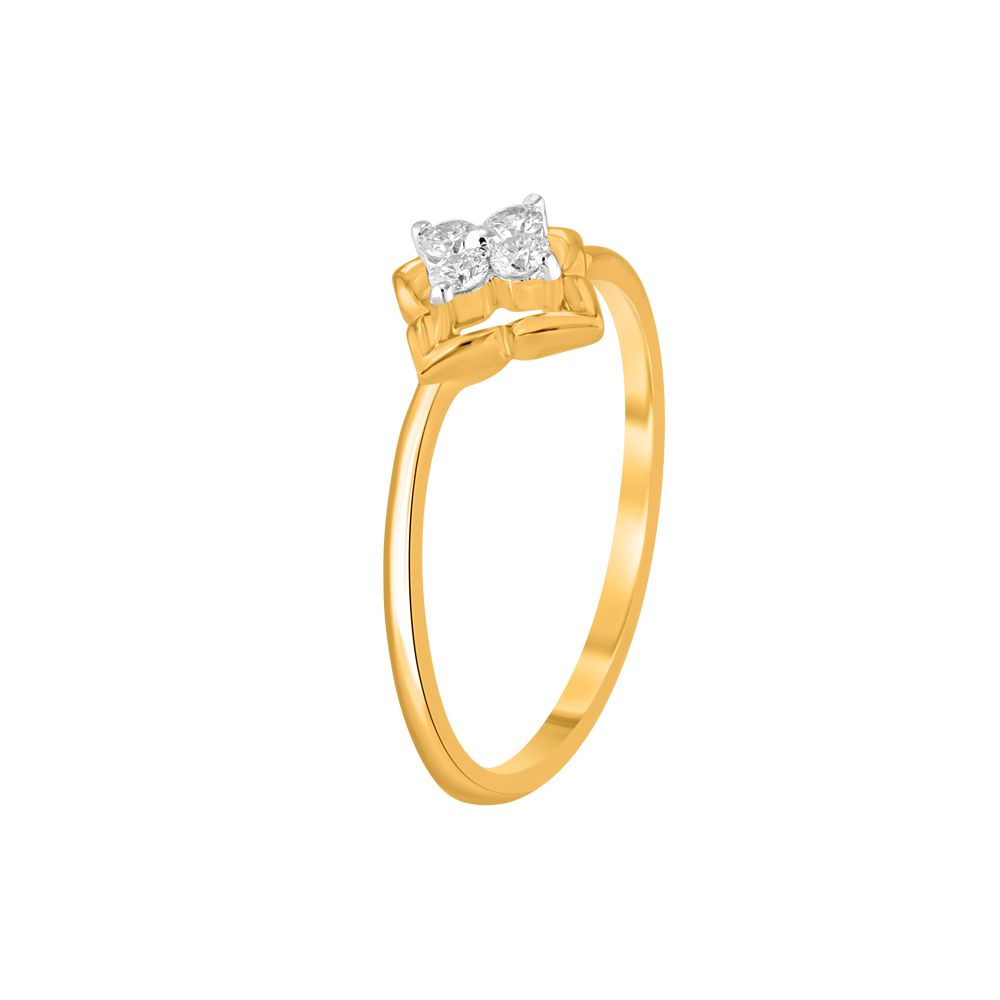 Buy Gorgeous Clover Design Diamond Finger Ring ORG23K65 Online at