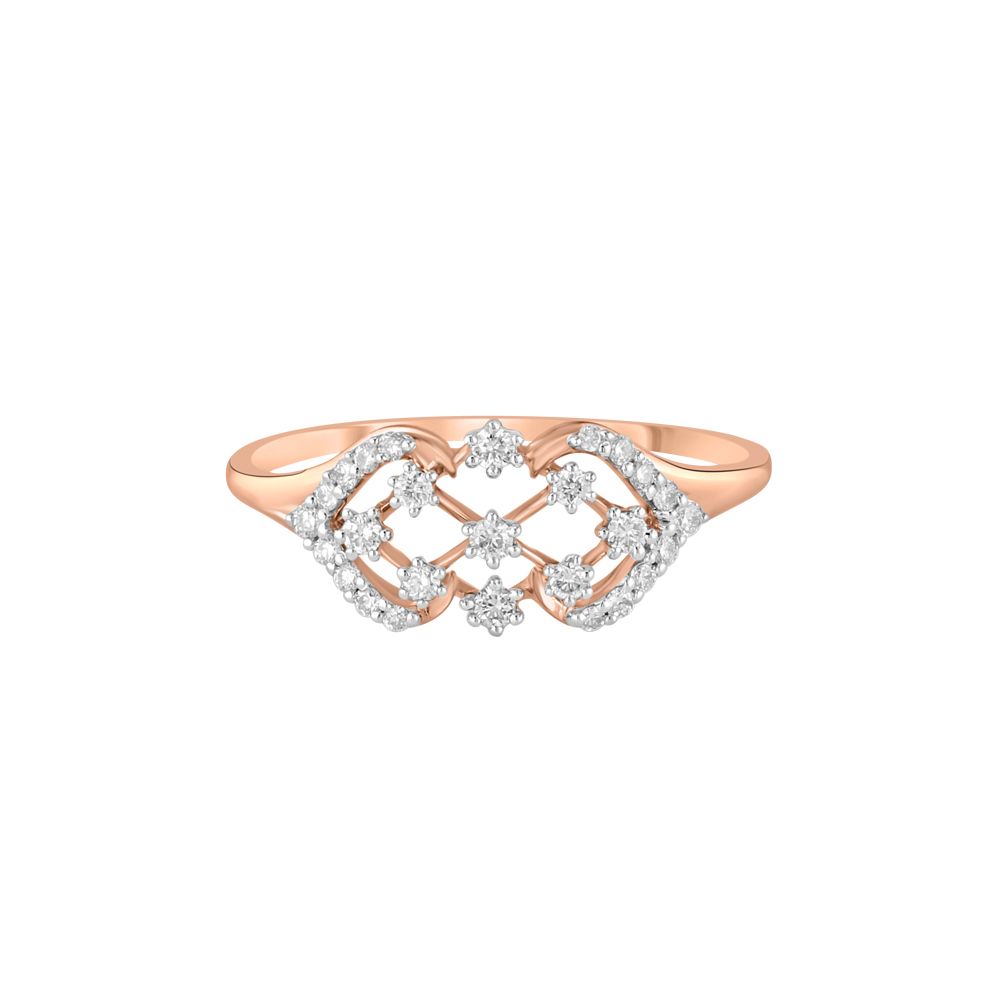 Resplendent Diamond Finger Ring-Rings-ORG23K72