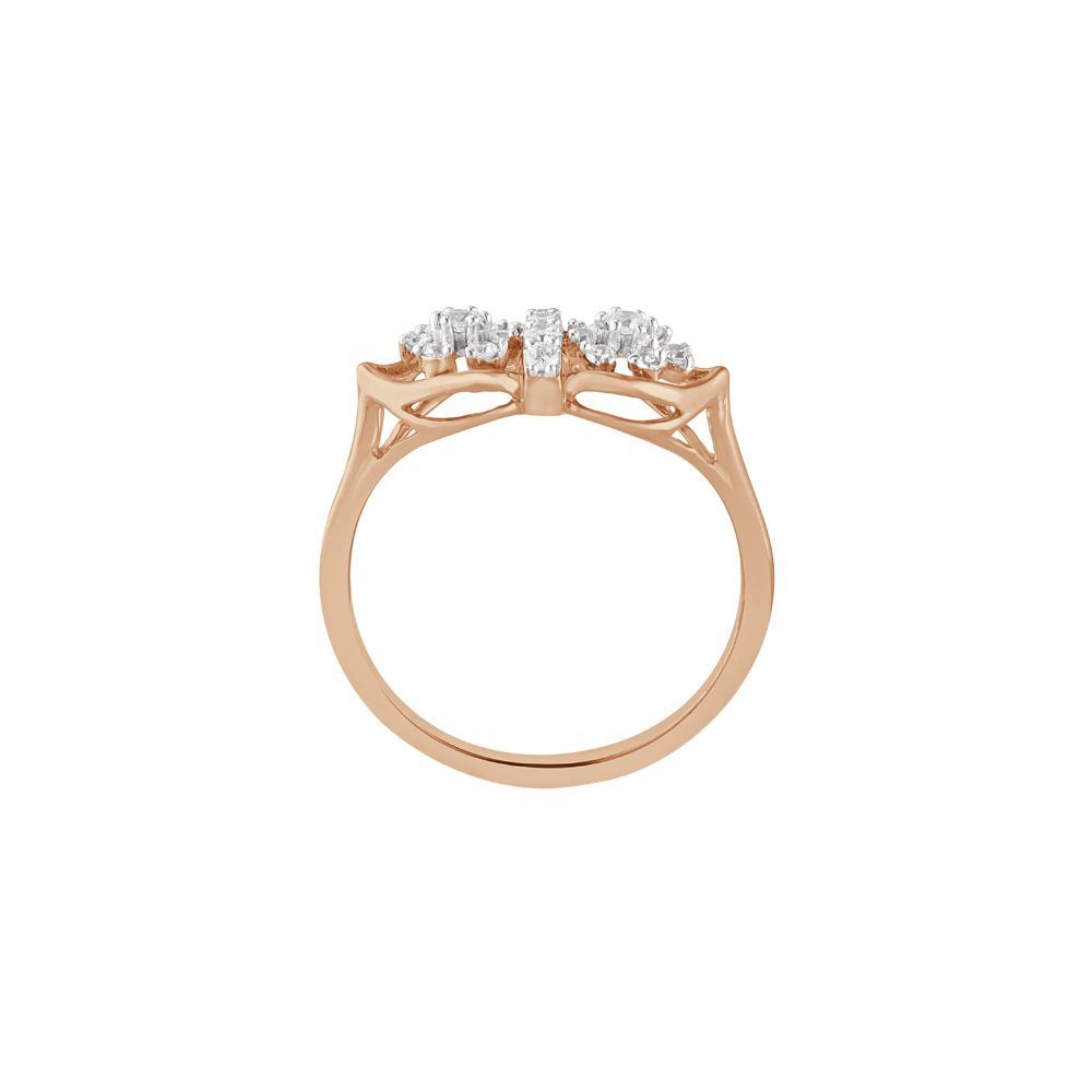Precious Floral Diamond Finger Ring-Rings-ORG23K83