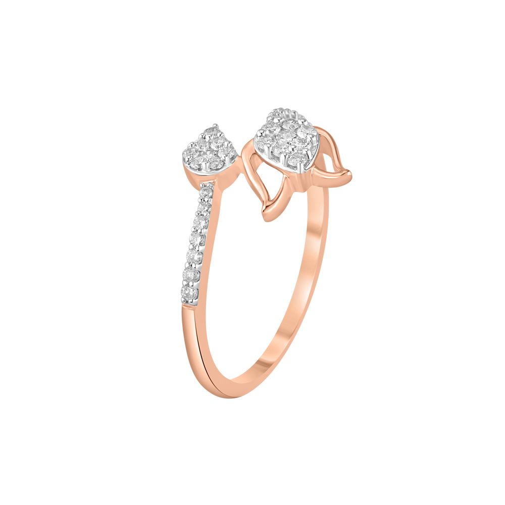 Elegant Diamond Finger Ring-Rings-ORG23K84