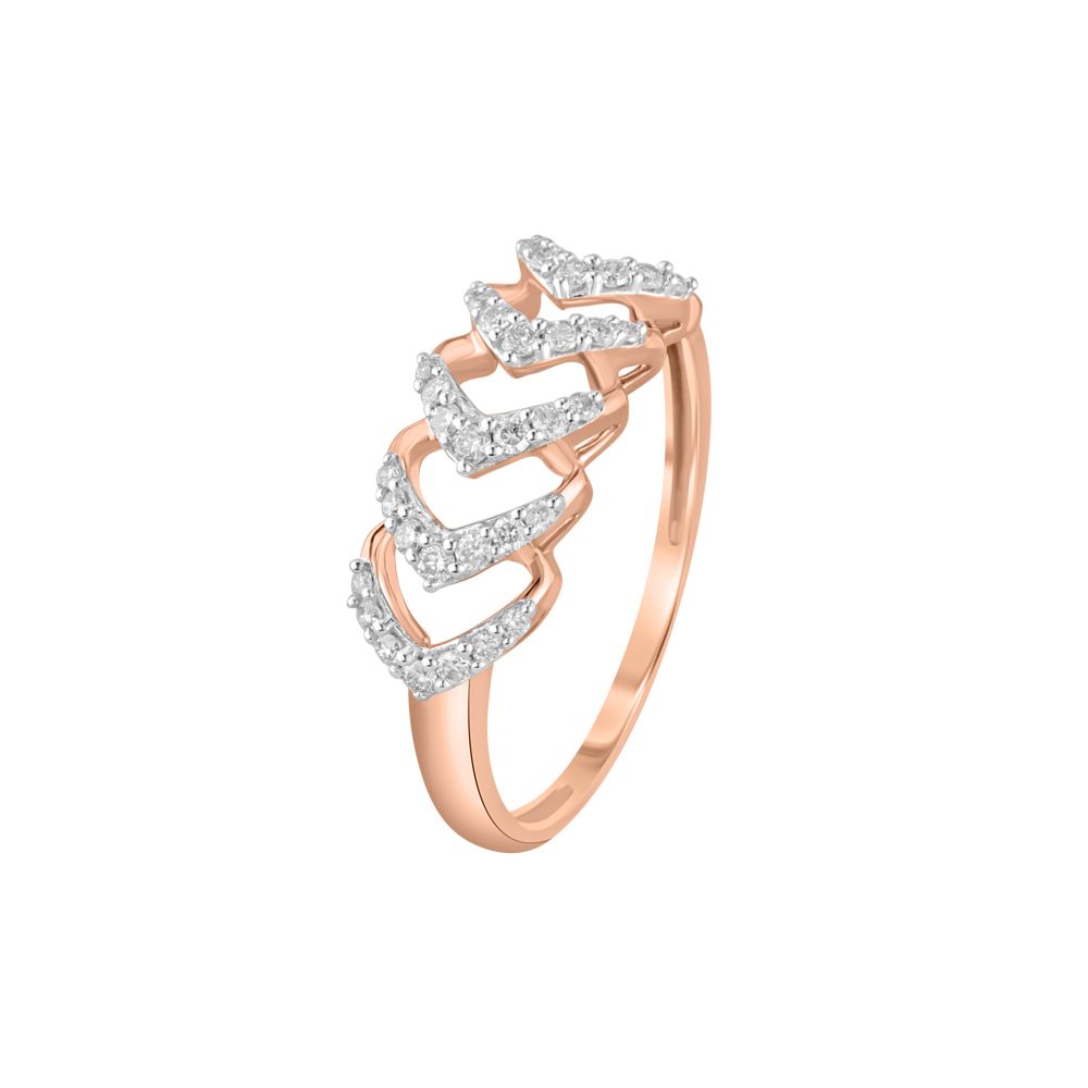 Casual Finger Ring in Rose Gold-Rings-ORG23K87