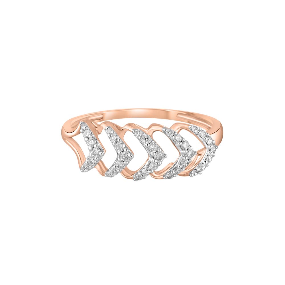Casual Finger Ring in Rose Gold-Rings-ORG23K87