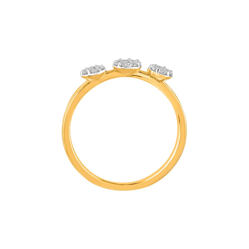 Subtle Rose Gold and Diamond Finger Ring-Rings-ORG23K91