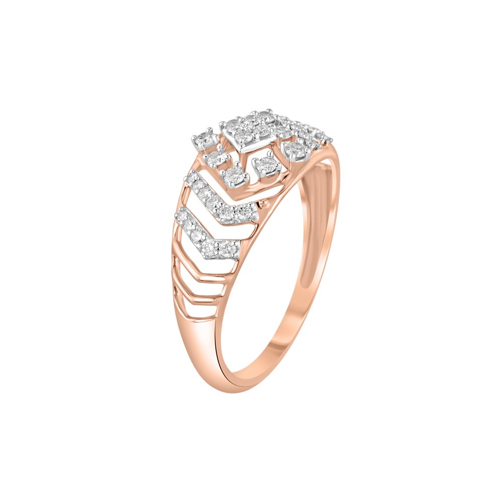 Brilliant Gold Finger Ring-Rings-ORG23K96