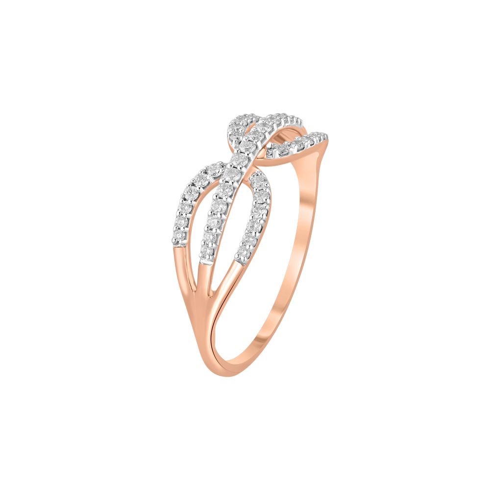 Diamond Studded Finger Ring-Rings-ORG23K97