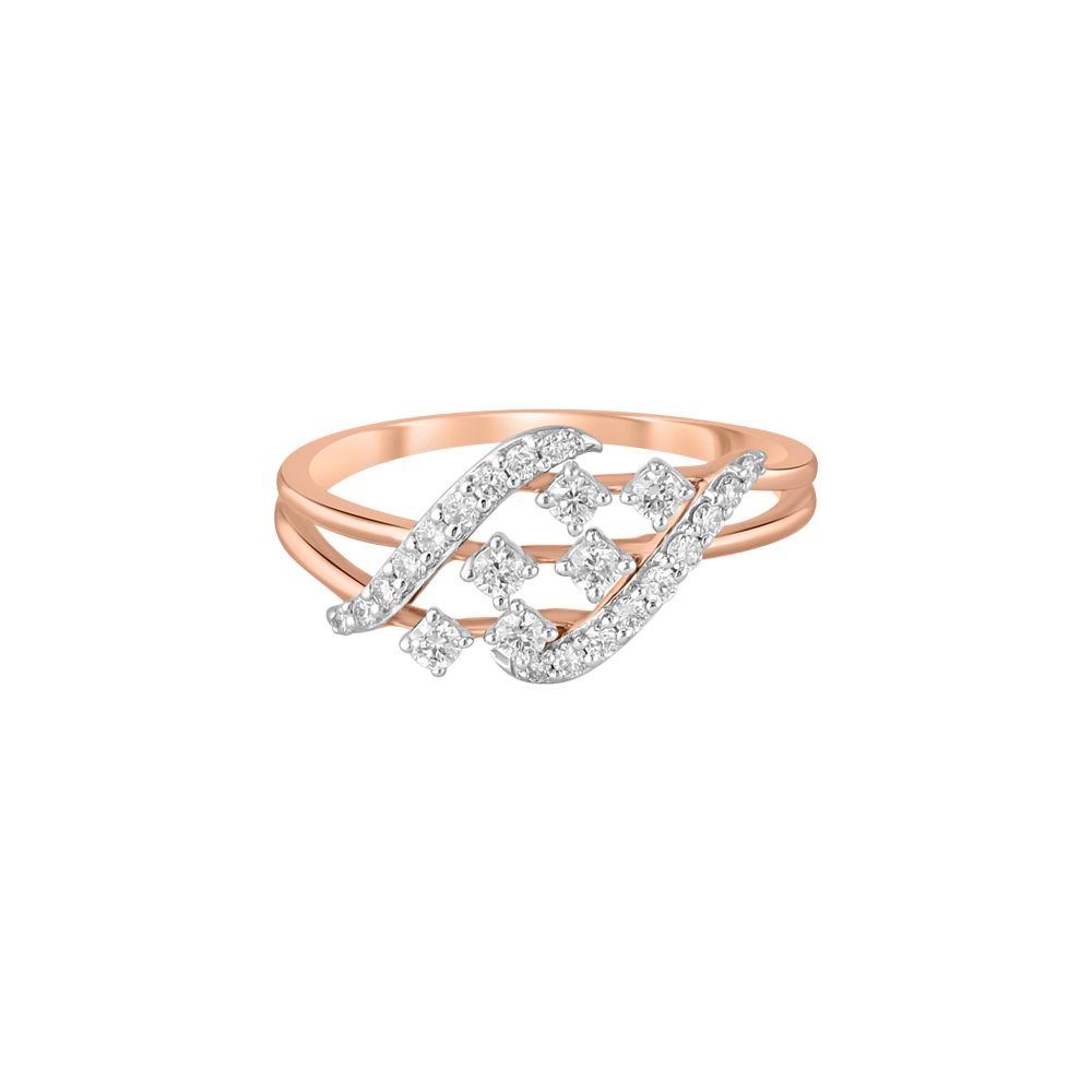 Radiant Rose Gold and Diamond Ring-Rings-ORG23L01