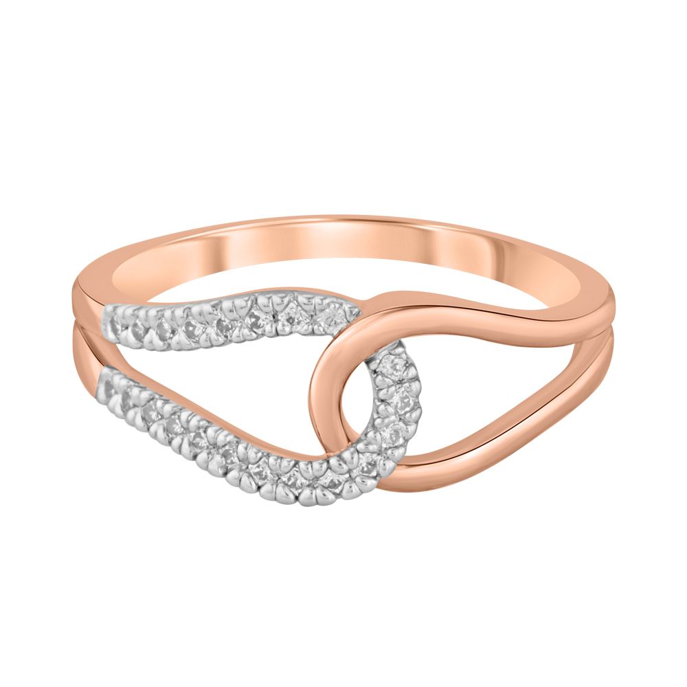 Dazzling Infinity Design Diamond Finger Ring-Rings-ORG23L13