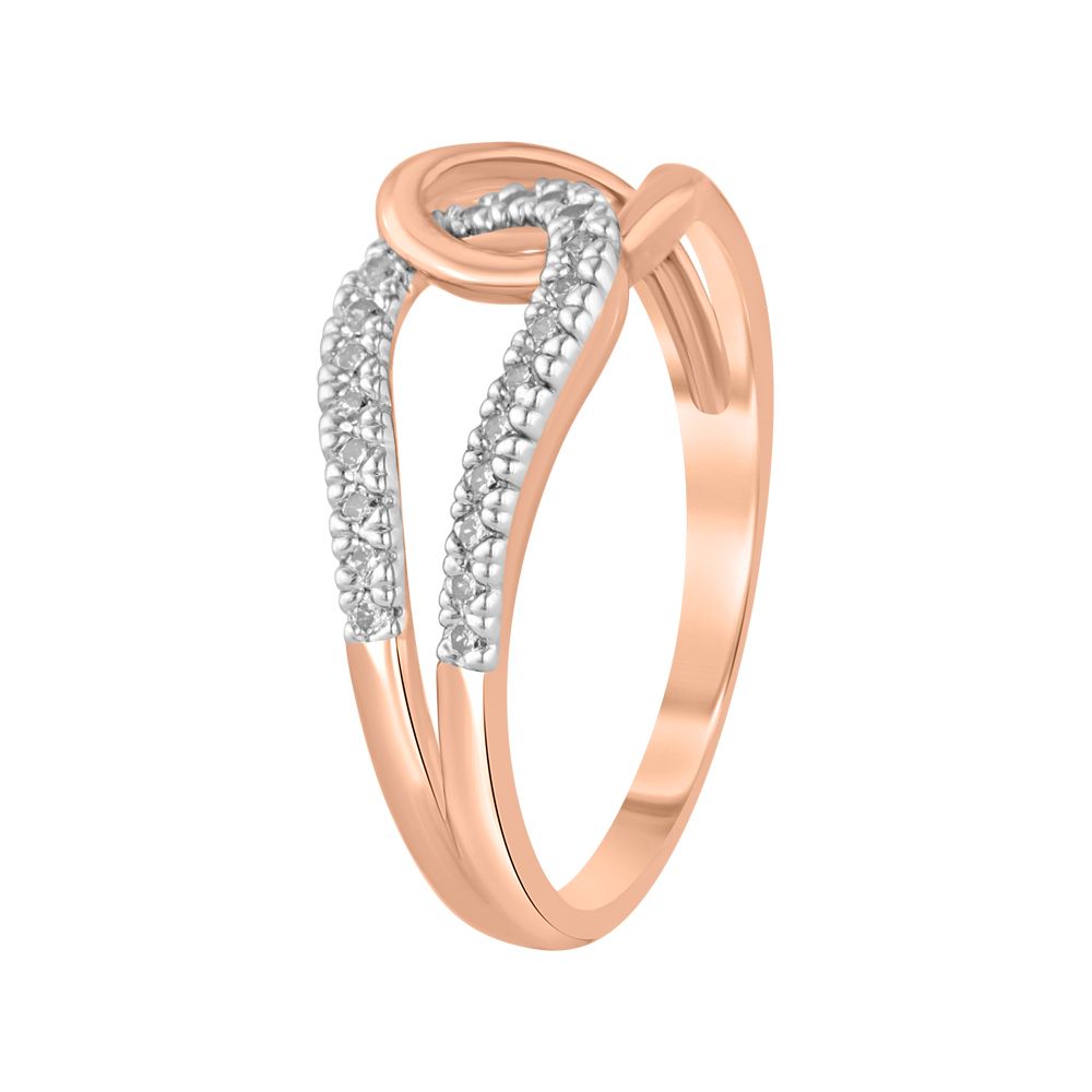 Dazzling Infinity Design Diamond Finger Ring-Rings-ORG23L13