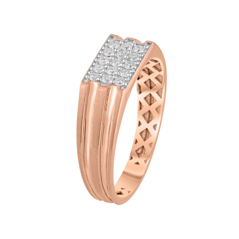 Modern Diamond Mens Finger Ring-Diamond-ORG23L17