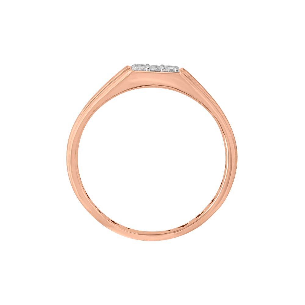 Timeless 18Kt Rose Gold Mens Diamond Ring-Diamond-ORG23L20