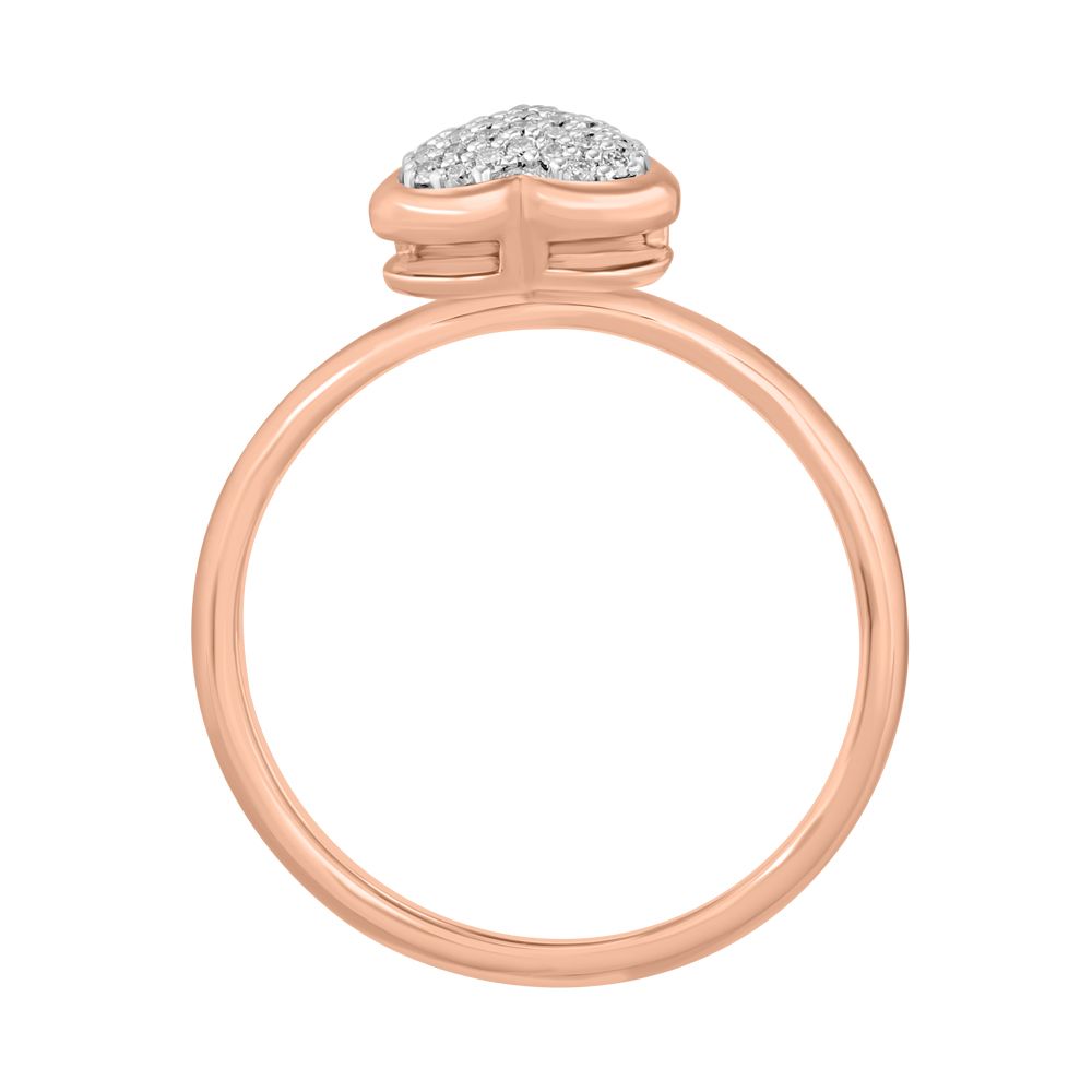 Heart Shaped Diamond Finger Ring-Diamond-ORG23L25