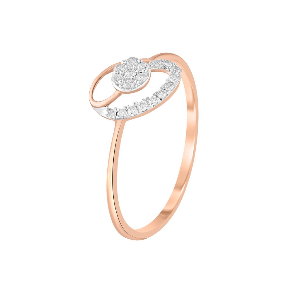 Chic Cluster Design Diamond Finger Ring-Diamond-ORG23L28