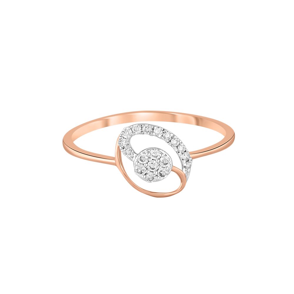 Chic Cluster Design Diamond Finger Ring-Diamond-ORG23L28