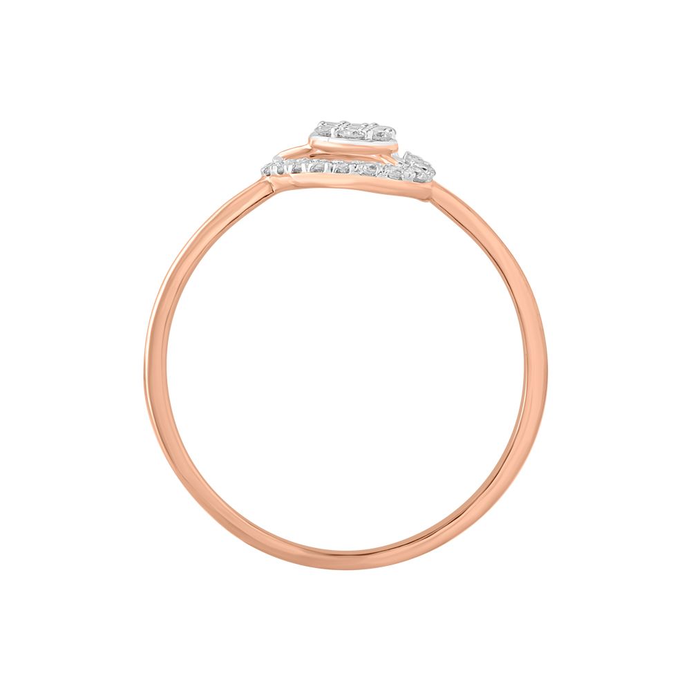 Chic Cluster Design Diamond Finger Ring-Diamond-ORG23L28