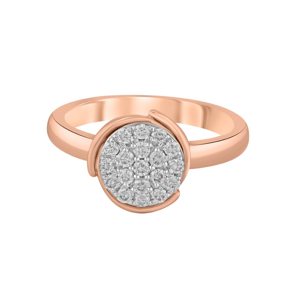 Subtle Round Diamond Finger Ring-Diamond-ORG23L36