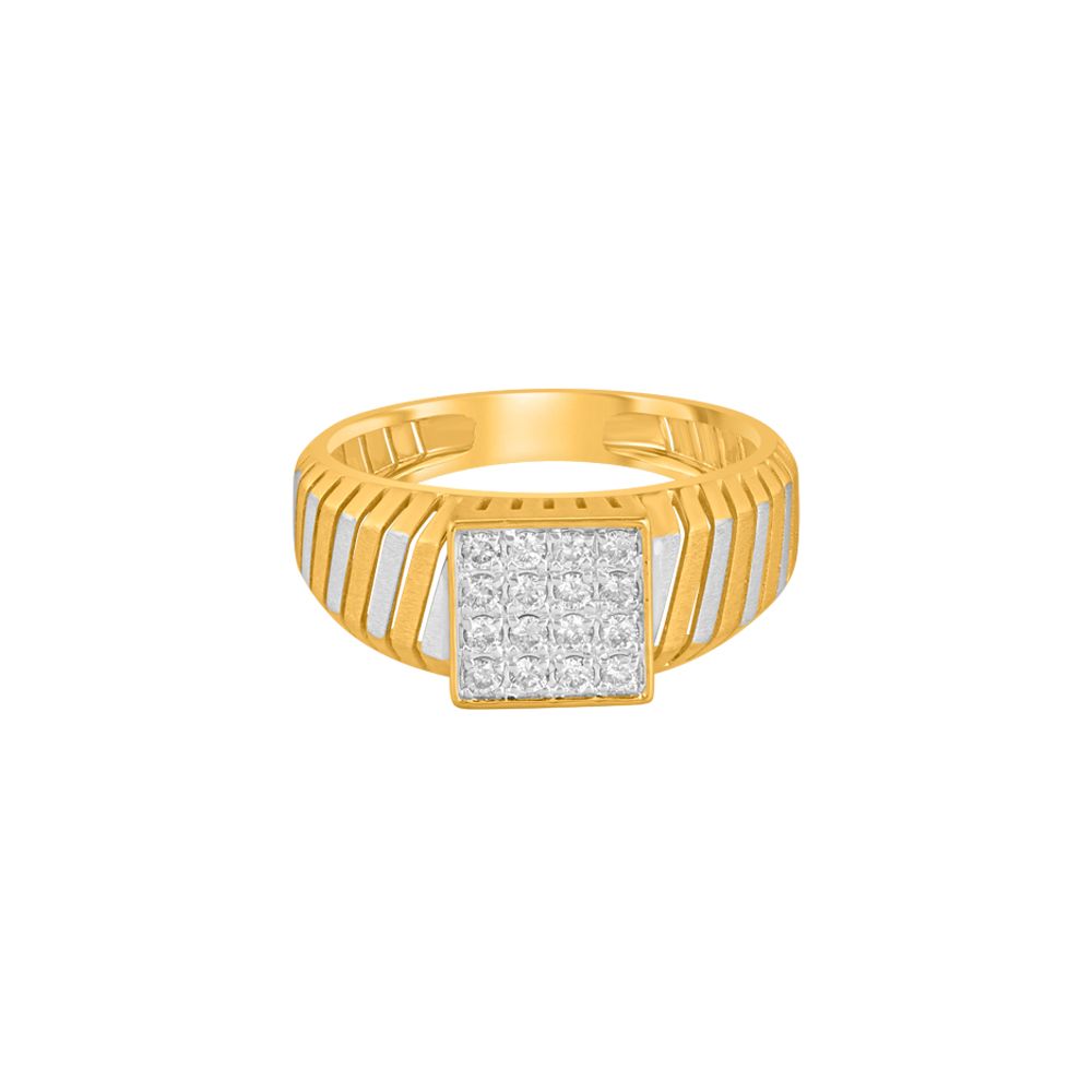 Classic Mens Diamond Finger Ring-Diamond-ORG23L37