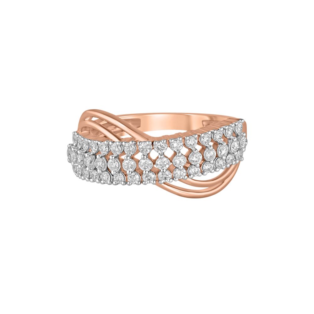 Curved Diamond Finger Ring-Rings-ORG23L41