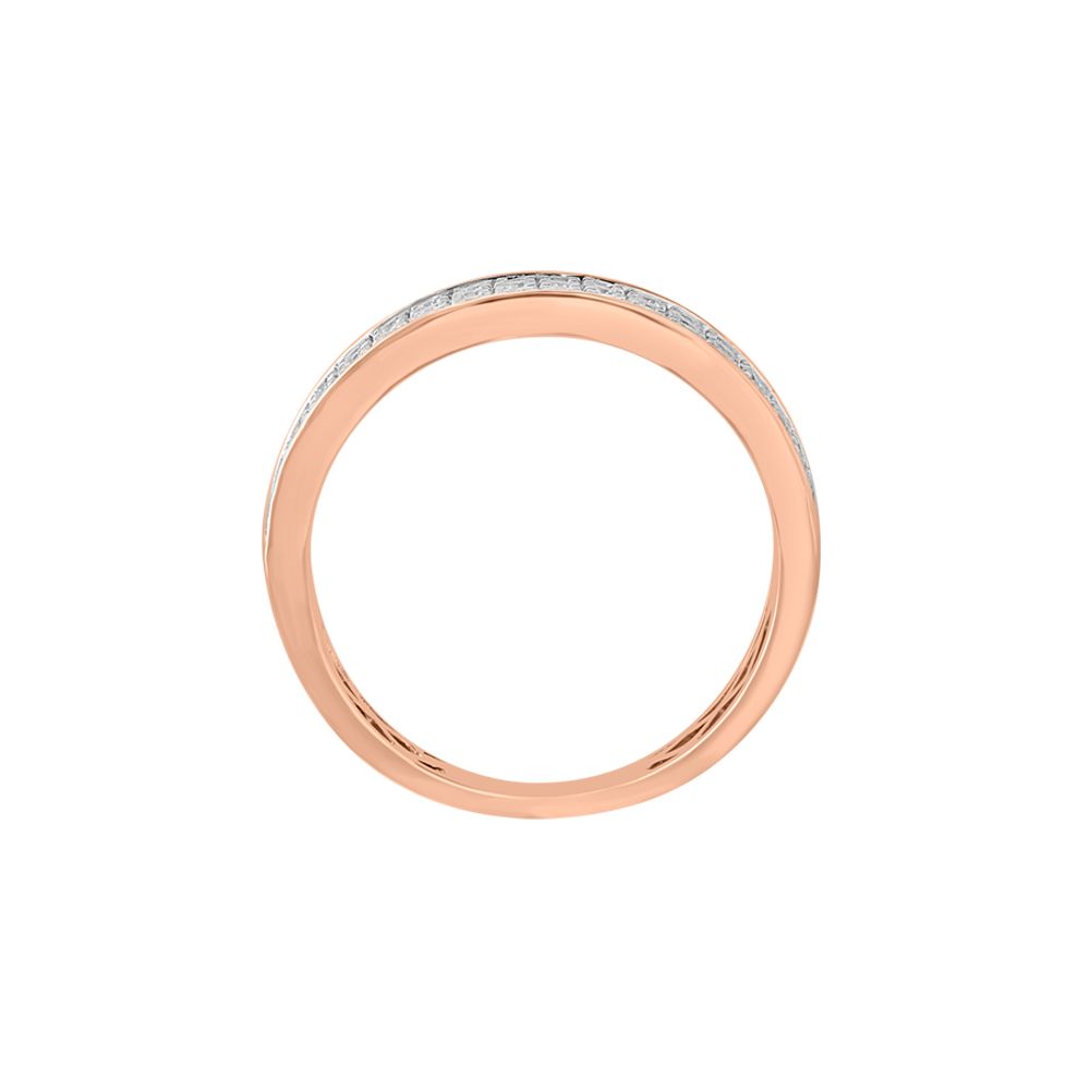 Solid 18Kt Rose Gold Finger Band-Rings-ORG23L43