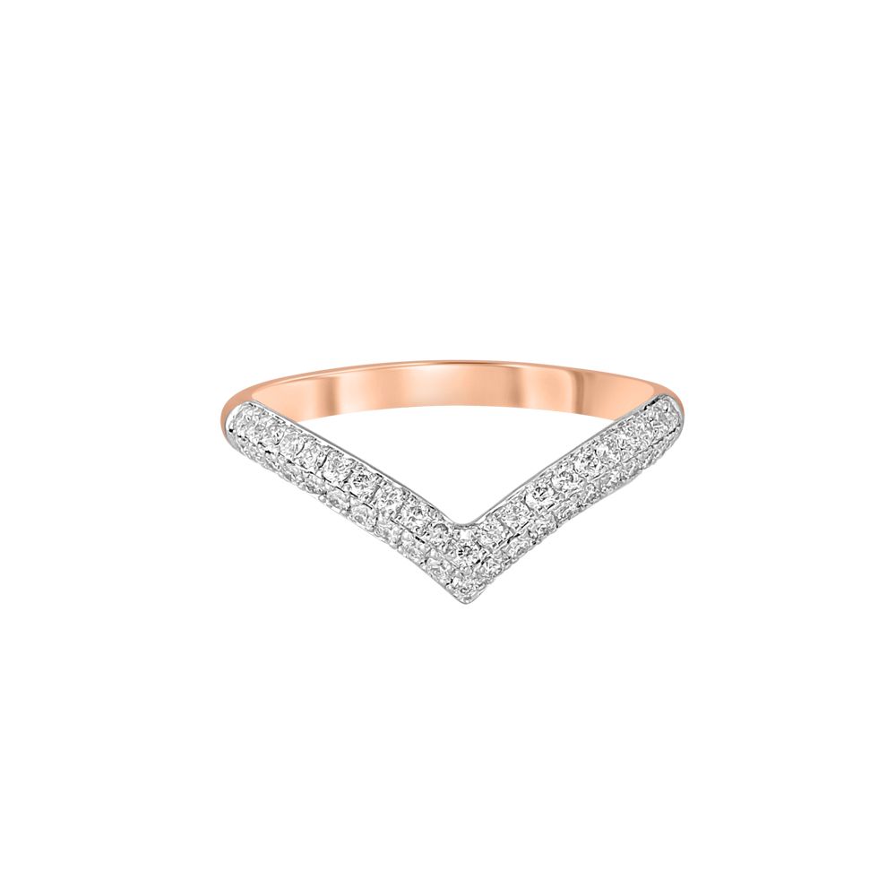 Traditional Vanki Design Diamond Finger Ring-Rings-ORG23L51