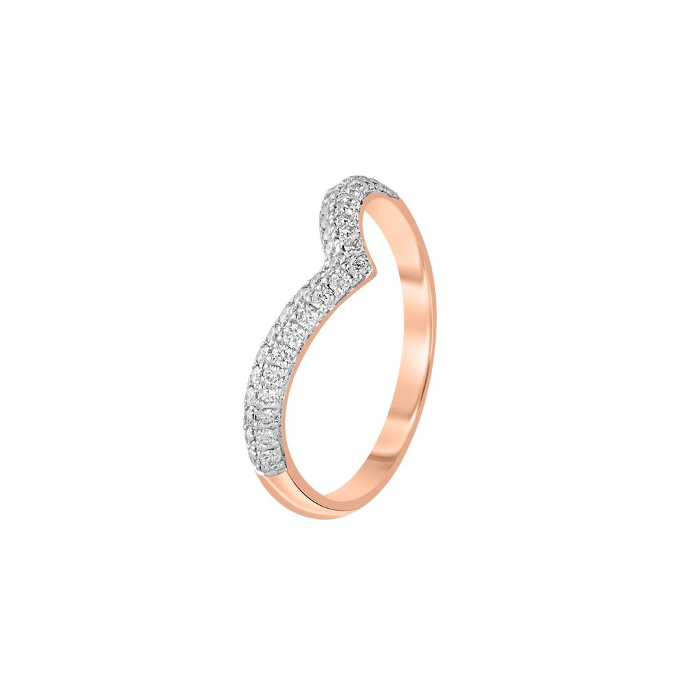 Traditional Vanki Design Diamond Finger Ring-Rings-ORG23L51