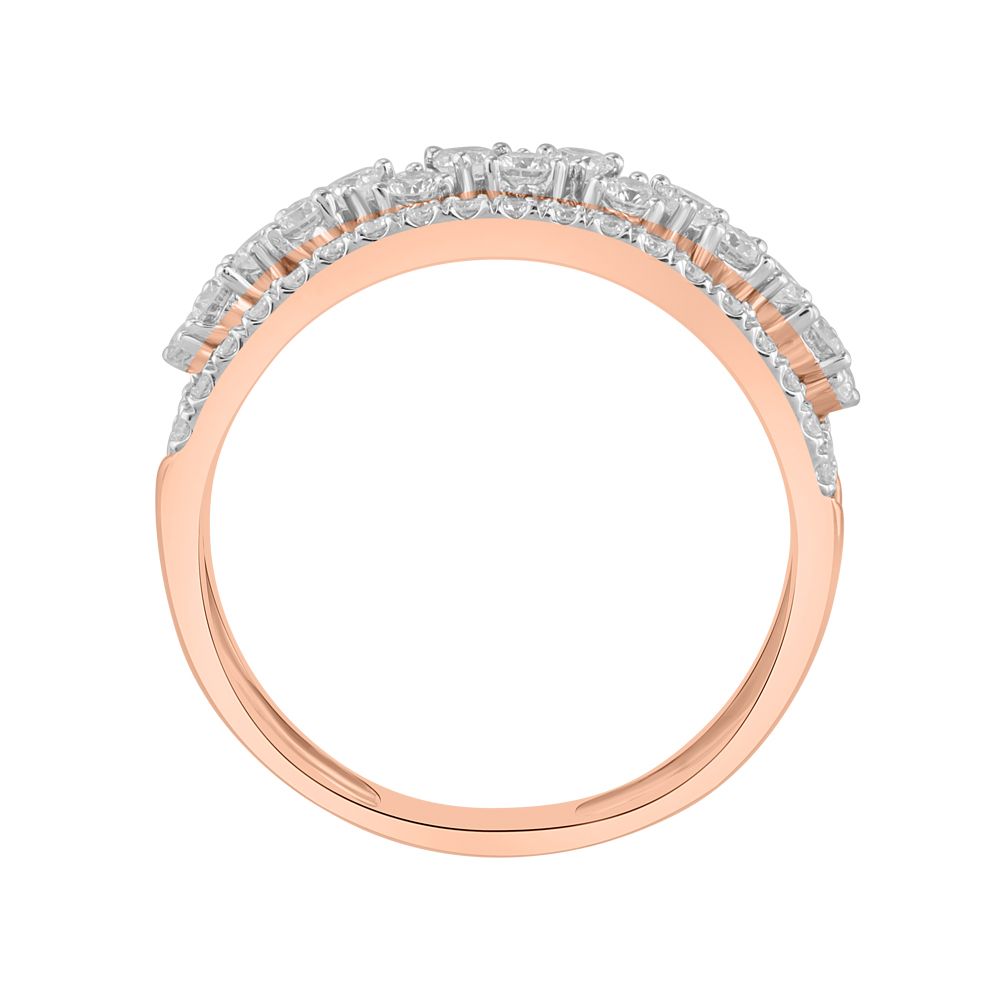 Grand Rose Gold and Diamond Eternity Band-Diamond-ORG23L66