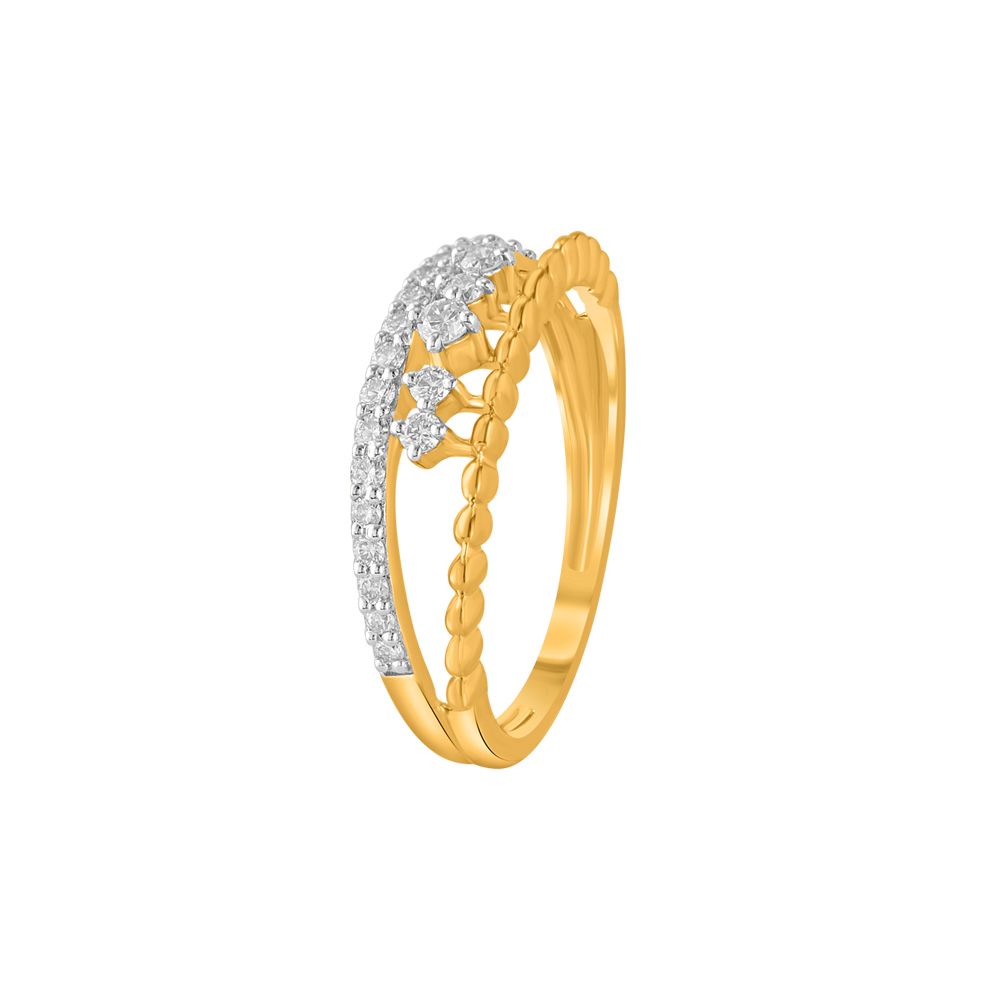 Mesmerising 18Kt Yellow Gold and Diamond Ring-Diamond-ORG23L70
