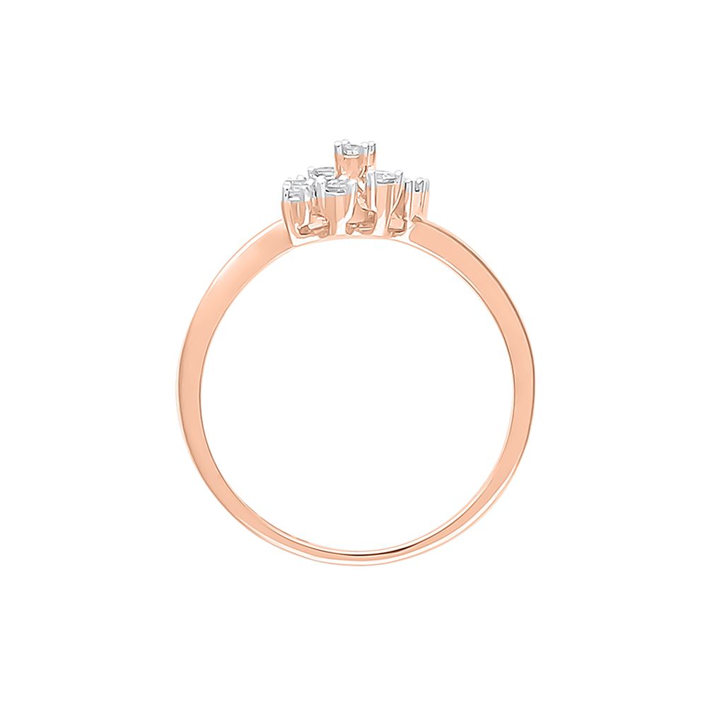 Delicate Rose Gold Leaf Design Ring-Rings-ORG23L79