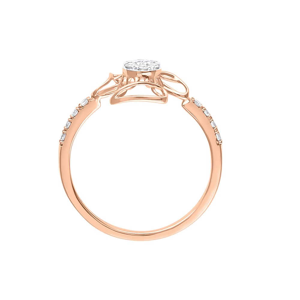 Eclectic Floral Diamond Finger Ring-Rings-ORG23L87